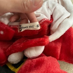 サンタロンパース80サイズの画像