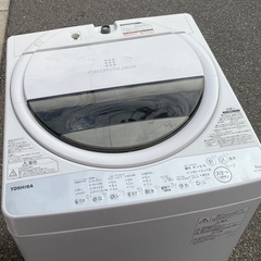【RKGSE-390】特価！東芝/6kg/全自動洗濯機/AW-6G6/中古/2018年製/頭引取推奨商品/弊社近隣有料配達も可の画像