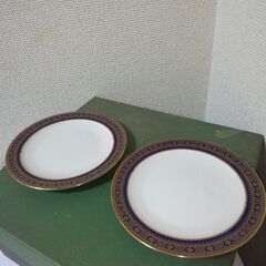 未使用　ノリタケ　アリストクラット　プレート　2枚　金彩の画像
