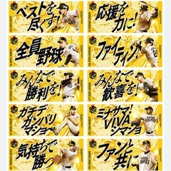 ソフトバンクホークス応援タオル 9枚の画像