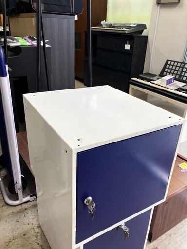 A2512-053 ボックスロッカー ブルー 中古 鍵付き (激安！！おたから塾