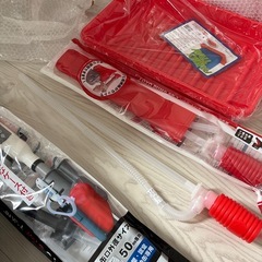 新品　灯油　ポリタンク3個　ノズル3本の画像