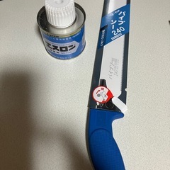 【譲ります】20mmエンビパイプ+パイプソーパイプ接着剤の画像