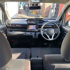 車検R8年3月、平成29年式、ワゴンRスティングレー　ハイブリッドT、パールホワイトの画像