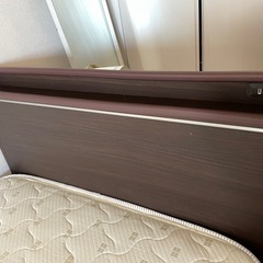 ニトリ　シングルベッド及びマットレスの画像