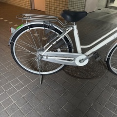 大人用自転車　26インチ　ダンロップ　ギア無し、ライト付き、鍵付き、ママチャリの画像