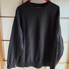 トレーナー　ブラック　L　100円の画像