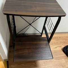 キッチン用　棚　ダークブラウンの画像