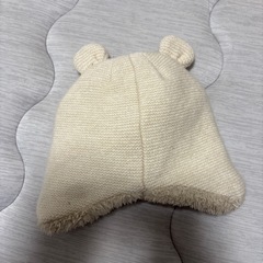くま　　ベビー帽子　ベビーの画像