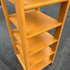 木製小型シェルフ 電話台やスリッパラック等にの画像