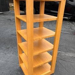 木製小型シェルフ 電話台やスリッパラック等にの画像