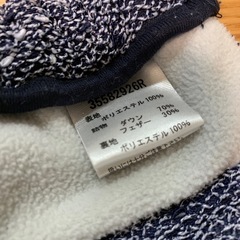 抱っこ紐ケープ　防寒ケープ　ベビーカー　フード　ネイビーの画像