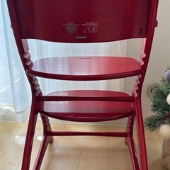 materna ダイニングチェア　赤  の画像