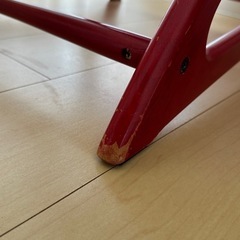 materna ダイニングチェア　赤  の画像