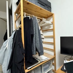 MUJI 木収納棚の画像