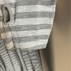 SCHLÜSSEL 2wayロングカーディガン ストライプ指穴付きパーカーS〜Mの画像