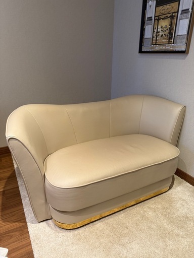 【12/22まで】フランフラン　アンクレット　ベージュ　ソファ　2人掛けソファ