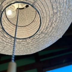 旅館　和　和室　常夜灯　ホワイト ペンダントライト 球形の画像