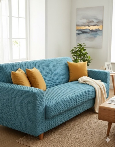 【新品未使用 スペイン製ソファカバー 3人掛 伸縮ブリリオ】 新品未使用 スペイン製ソファカバー 3人掛 伸縮ブリリオ】