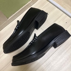 メンズ黒ローファー　25センチ　の画像