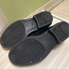 メンズ黒ローファー　25センチ　の画像