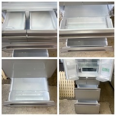 日立6ドア冷蔵庫.520L、自動製氷.全面クリスタル.2020年型.10キロ内配達無料の画像