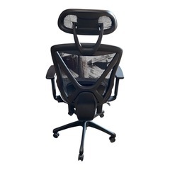 ニトリ リクライニングワークチェア フォリスト PCチェア 椅子 黒 ブラックの画像