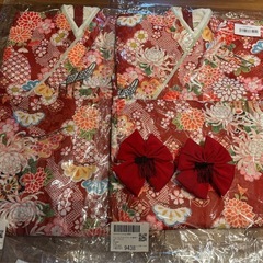 Catherine Cottage チュールフリルエプロン＆着物ワンピースセットの画像