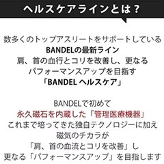 【定価24,200円】正規品 超美品 バンデル 磁気ネックレス ブラック&ゴールドの画像