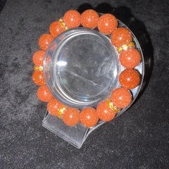 ゴールドサンドストーン12mmブレスレット☪️15.5cmの画像