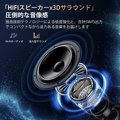 【新品未使用】プロジェクター 家庭用 小型 天井投影 4K対応 リモコン付きの画像