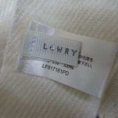 ( E-82 )LOWRYS FARM ローリーズファーム ストール マフラー ホワイト チェック柄 大判 ブラック 黒 スヌード 大きめ セット 中古の画像