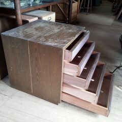 小引き出し 小物収納 5段 木製　/UJｰ1387 2Fの画像