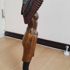 大型/優美】エジプト 神話 翼を持つ女神像 レプリカ H51.5cm イシス風 欠損箇所ありの画像