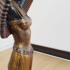 大型/優美】エジプト 神話 翼を持つ女神像 レプリカ H51.5cm イシス風 欠損箇所ありの画像