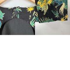 SLY スライ フローラル ワンピース コットン/ポリエステル ブラック レディース 2【古着】【中古】の画像