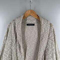 Spiral Girl スパイラルガール カーディガン アクリル ホワイト レディース F【古着】【中古】の画像