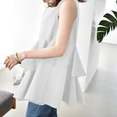 2枚まとめて　新品同様　トップス　ブラウス　カットソー シャツ  　　 ブランド　mipiarl ミピアール　　　solleim ソルレムの画像