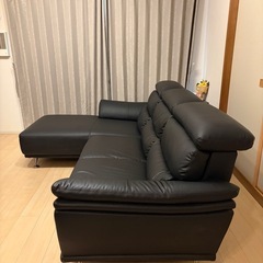 カウチソファー　Cガーネットカウチ右WH/BKの画像