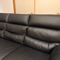 カウチソファー　Cガーネットカウチ右WH/BKの画像