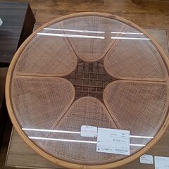 ★リユースのサカイ水戸店★  ローテーブル ライトブラウン H34×D90×W90 クリーニング済み MT6518の画像