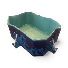 【新品】プール 非膨張式 折り畳み家庭用プール｜空気入れ不要1秒高速開閉＆収納便利の画像