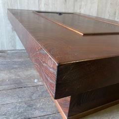 囲炉裏テーブル 時代家具 アンティーク家具 昭和レトロ 古民家 引き出し付の画像