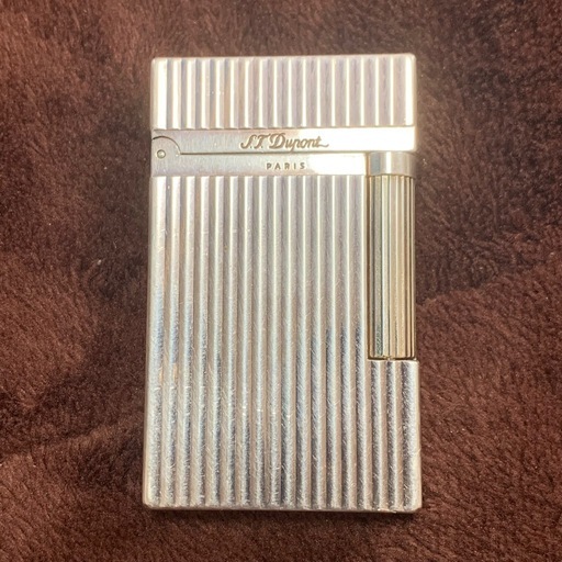 S.T.Dupont デュポン　ガスライター　ライン2　ローラー式　シルバーカラー　