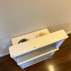 おままごと　木製キッチン台　お店屋さんごっこ
の画像