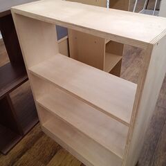 ★リユースのサカイ水戸店★  フリーラック ベージュ H88×D24×W66.5 クリーニング済み MT6522の画像