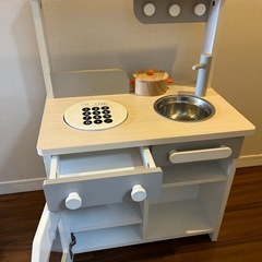 おままごと　木製キッチン台　お店屋さんごっこ
の画像