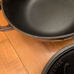 未使用　鋳物　鍋　24cm ストウブの画像