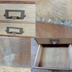 レトロ 小引き出し 小物収納 木製 5段　/UJｰ1388 2Fの画像