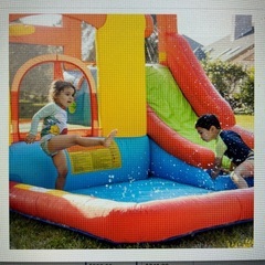 エアー遊具 滑り台 プール 室内 大型遊具 トランポリン 室内滑り台 大型 水遊び エア遊具 室内遊具の画像